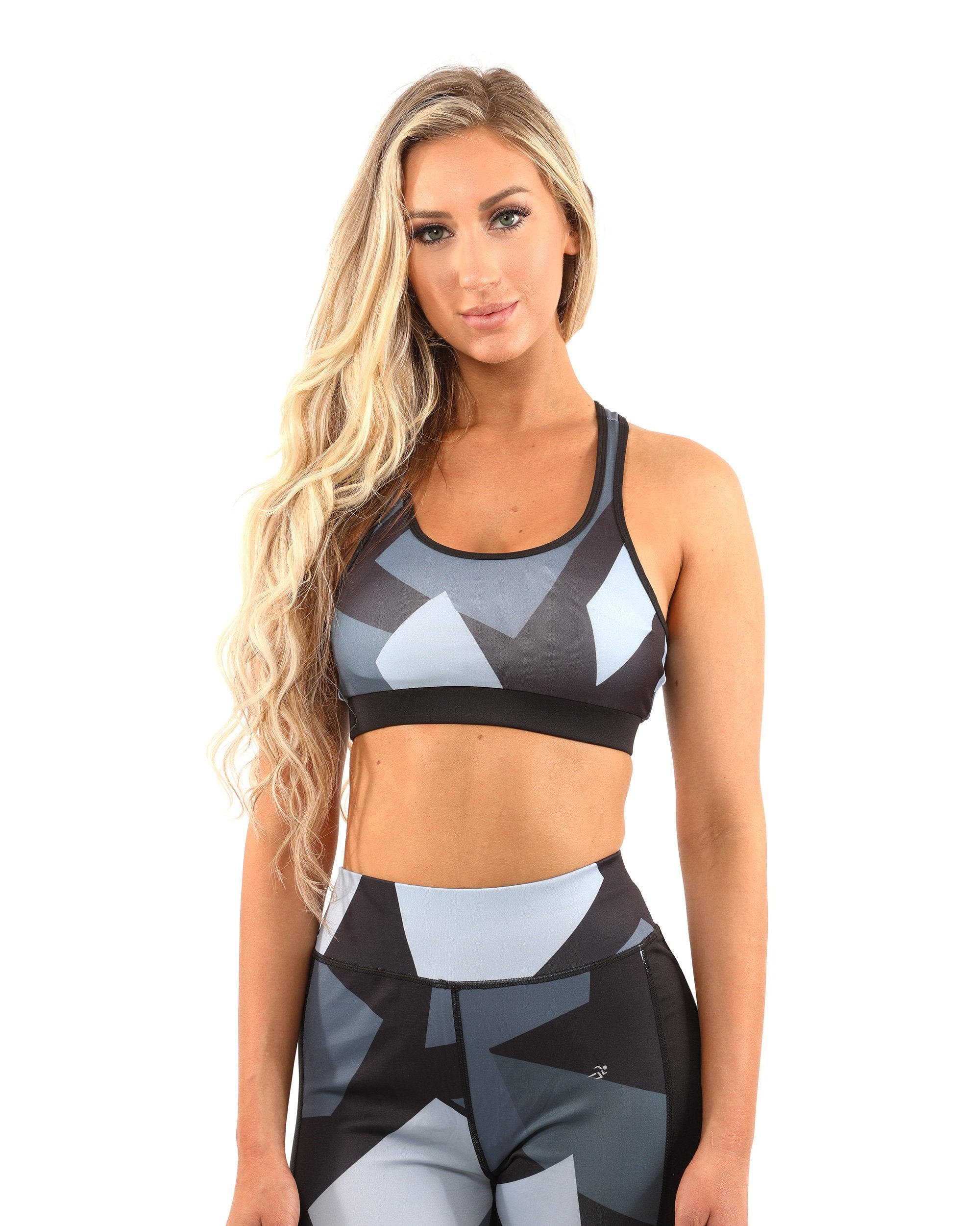 VictoryPulse Geometric Sports Bra