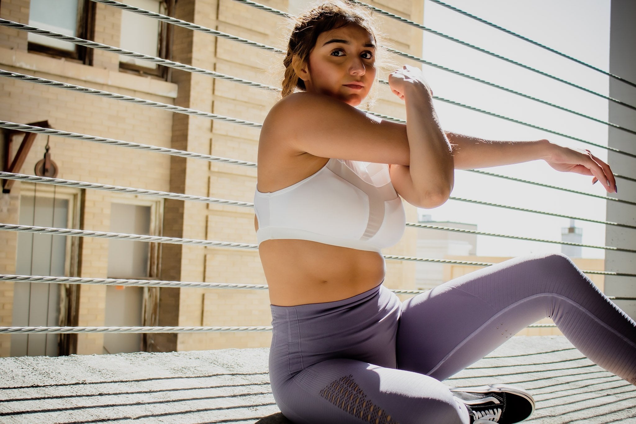 SerenitySurge Mesh Sports Bra