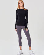 Strong Is Her Love Language Long Sleeve Top