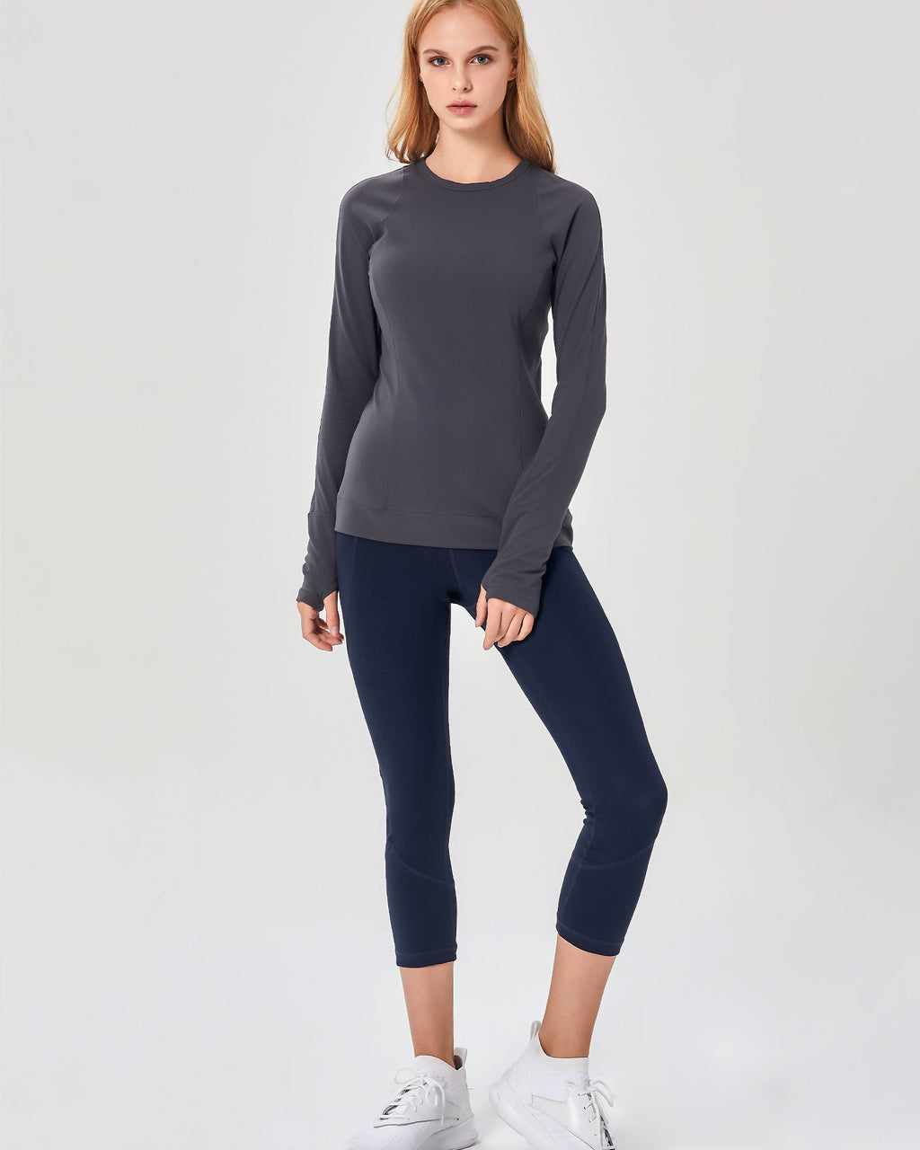 Strong Is Her Love Language Long Sleeve Top