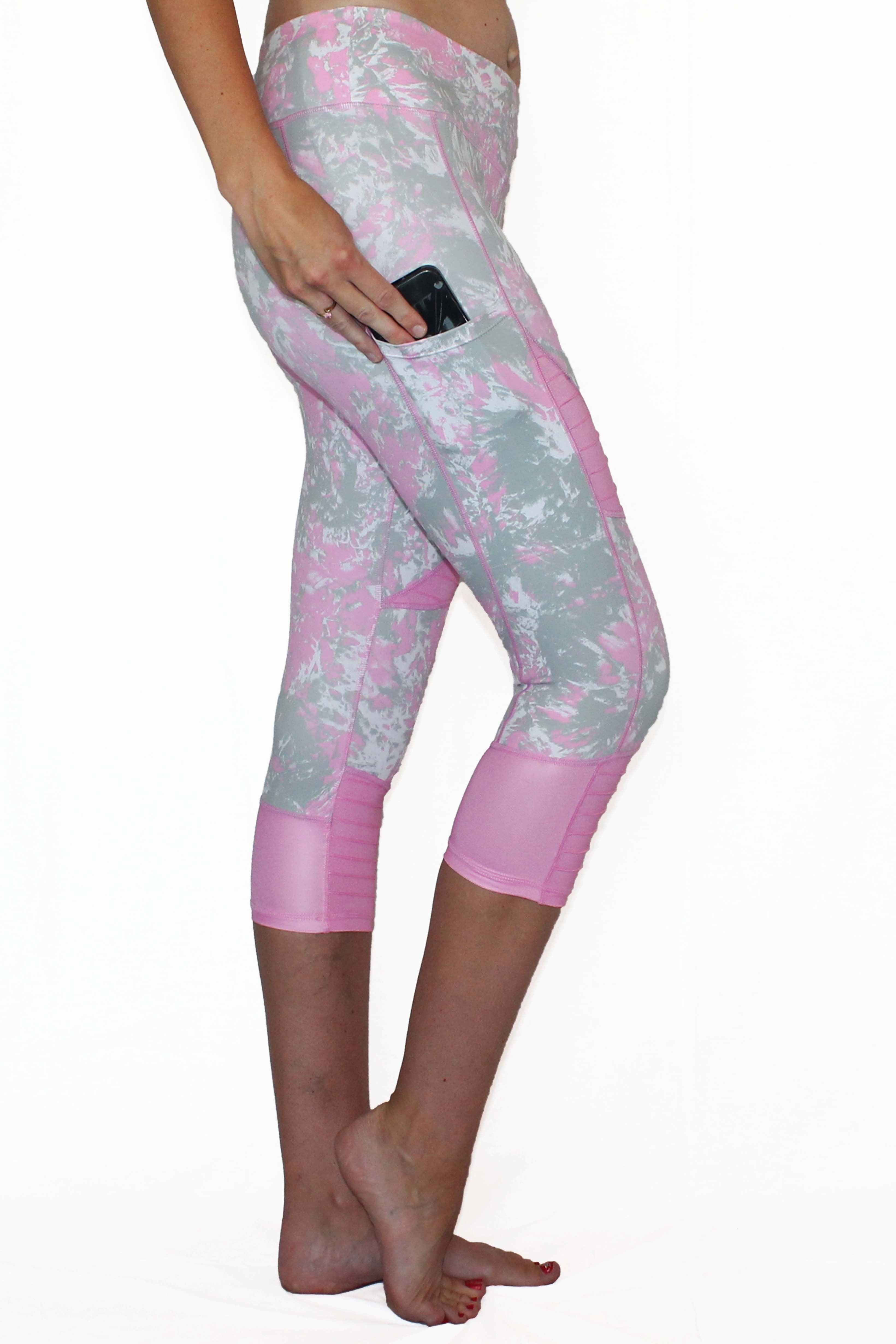 BlissCharge Moto Capri Leggings