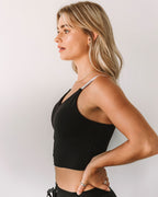 Power Looks Good on Her Sports Bra
