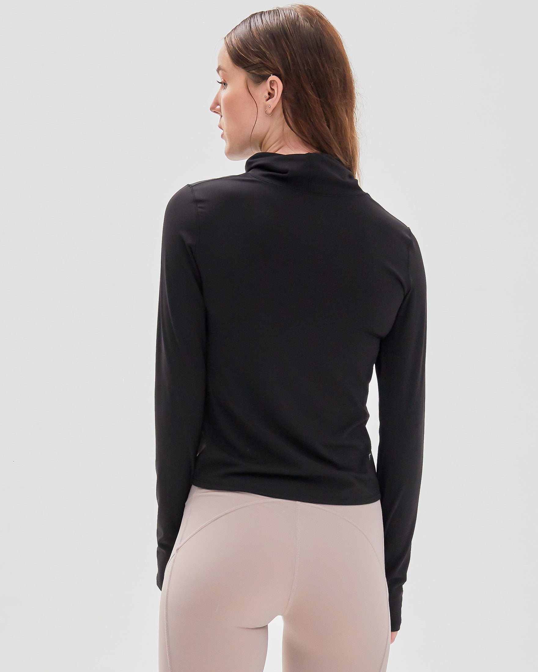 Sexy Strength Activated Bra Cowl Neck Long Sleeve