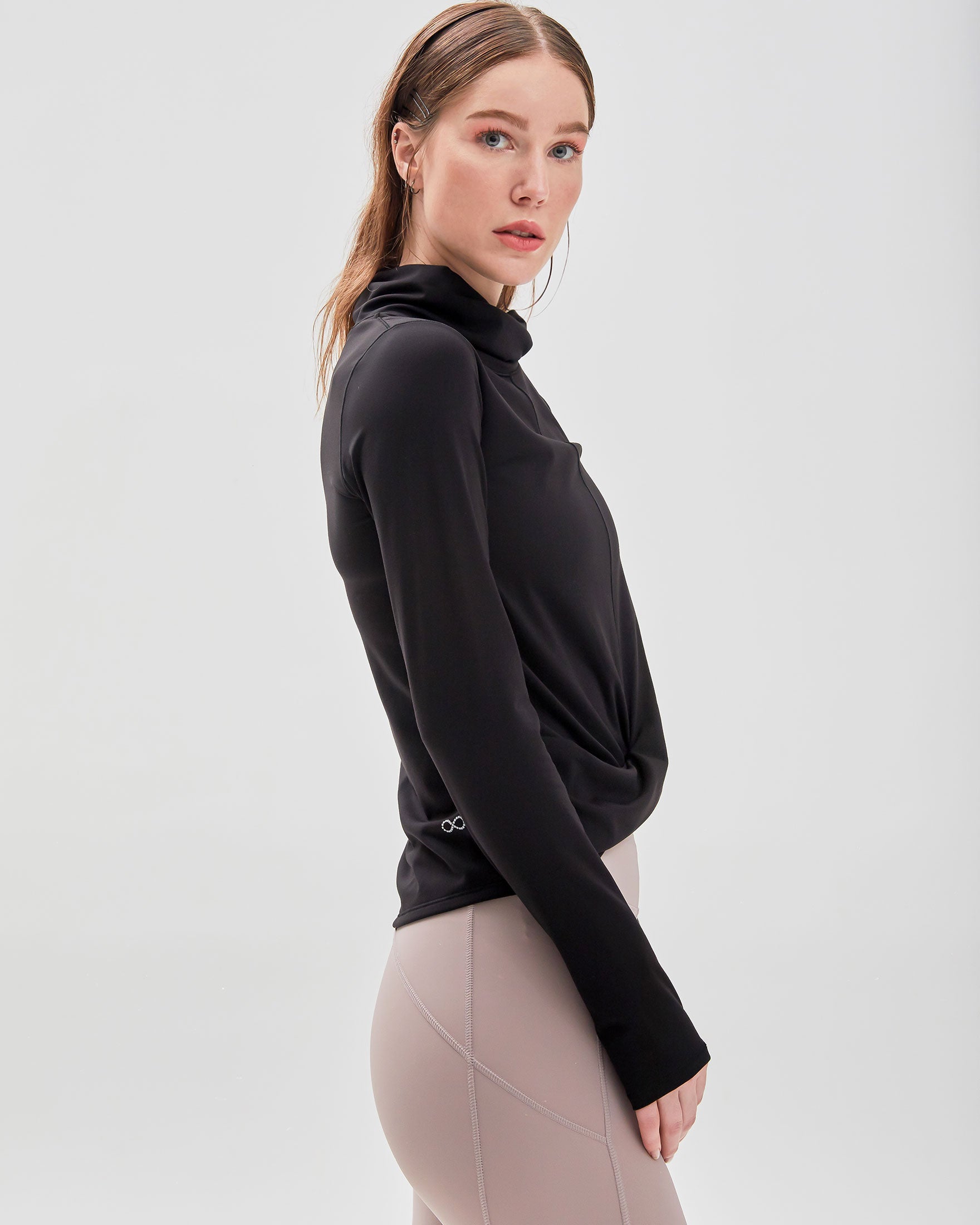 Sexy Strength Activated Bra Cowl Neck Long Sleeve