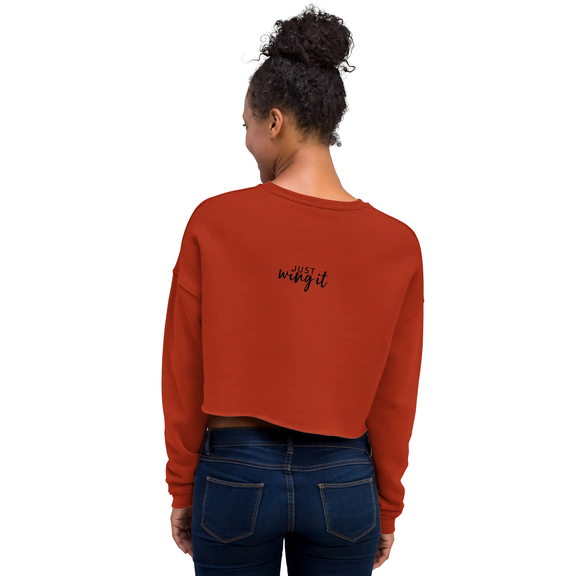 Live Bold Confidence Cropped Sweatshirt