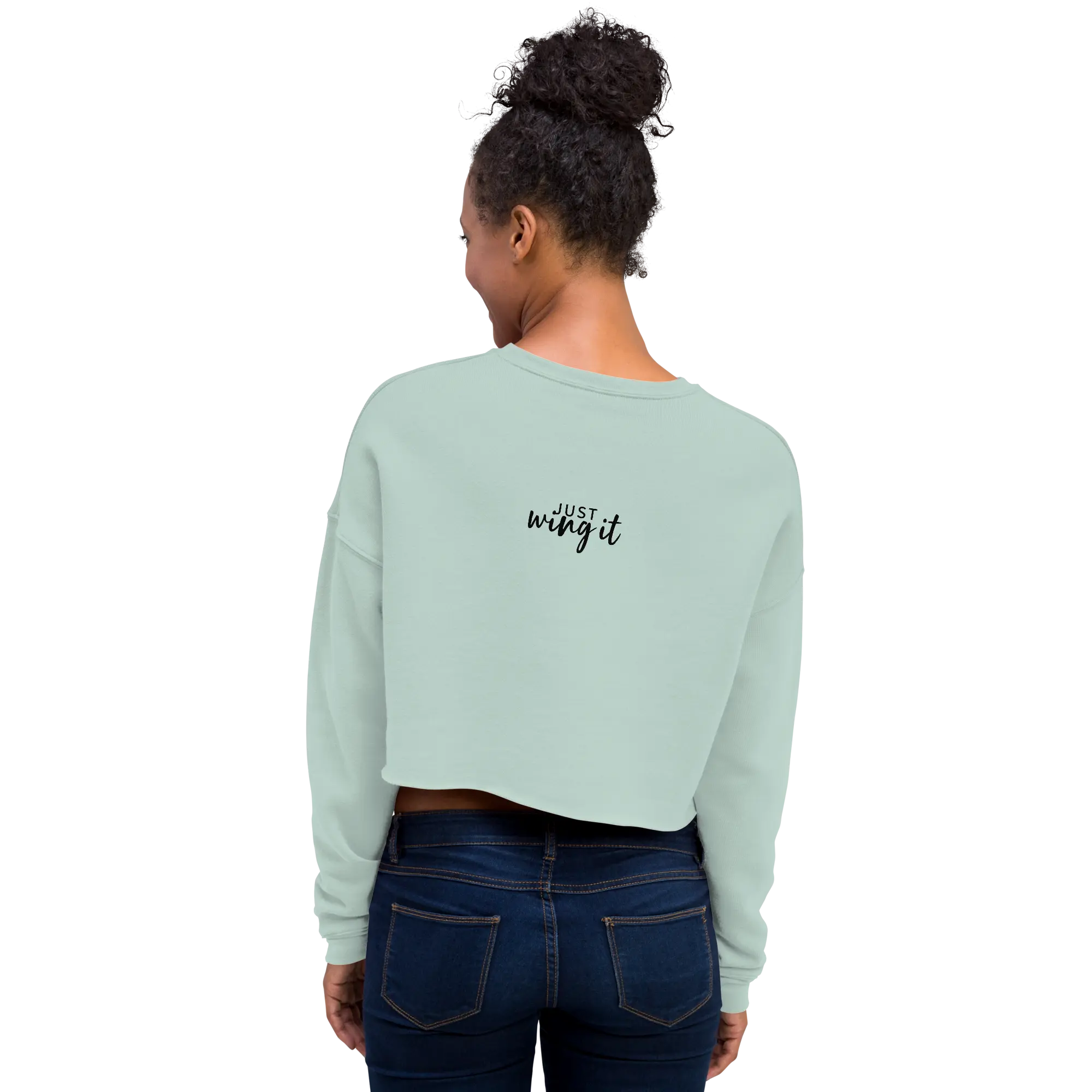 Live Bold Confidence Cropped Sweatshirt