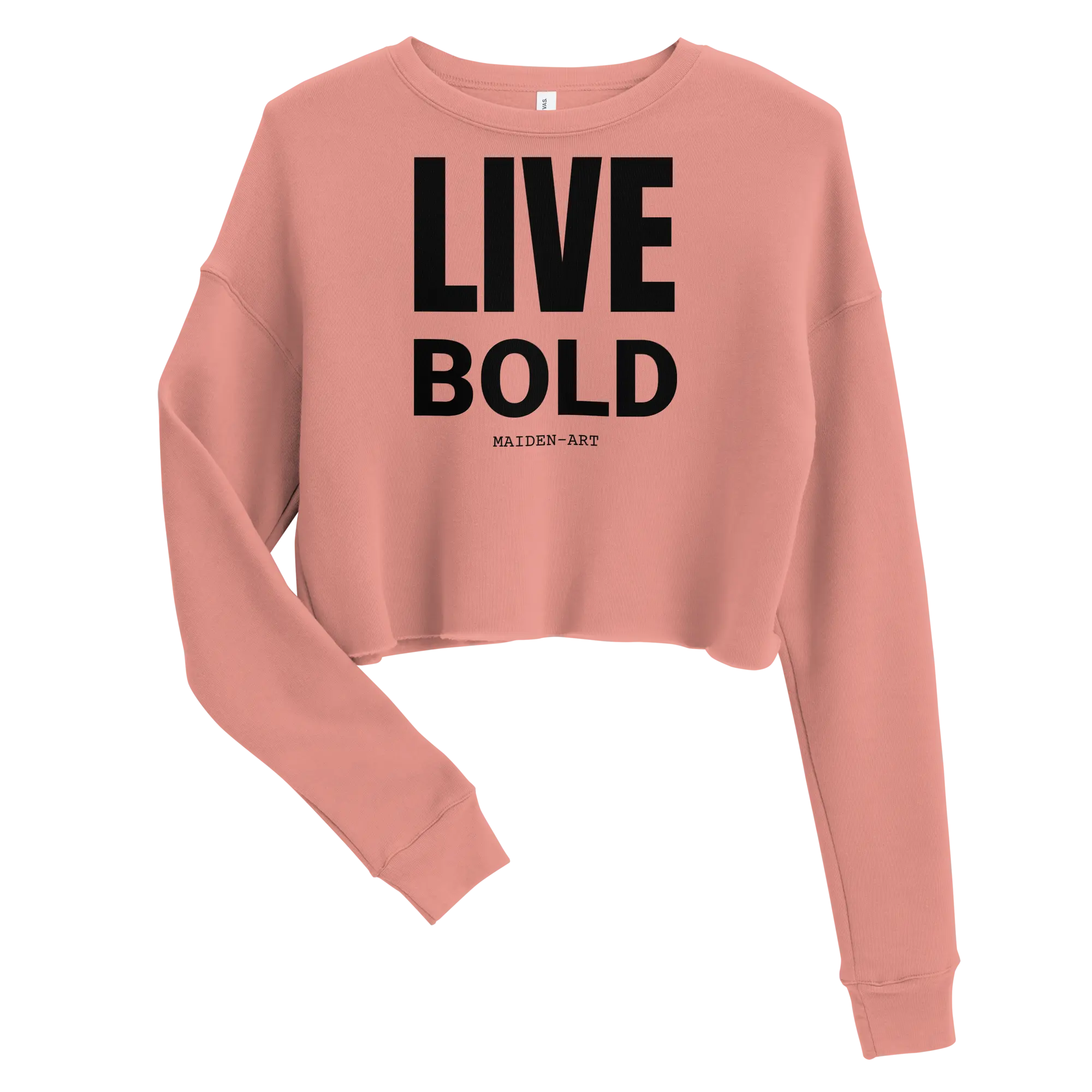 Live Bold Confidence Cropped Sweatshirt